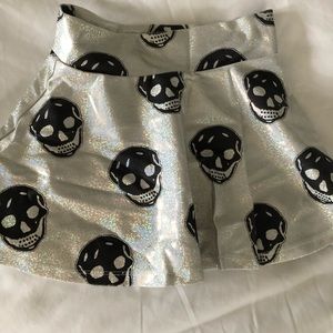 Rock candy size 4 stretchy skull skirt